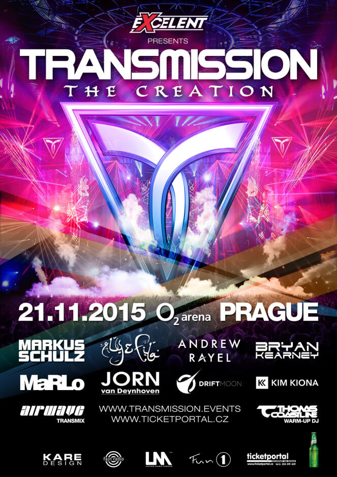 Excelent presents Transmission The Creation at O2 Arena, Prague, Czech Republic on 21st of November 2015
