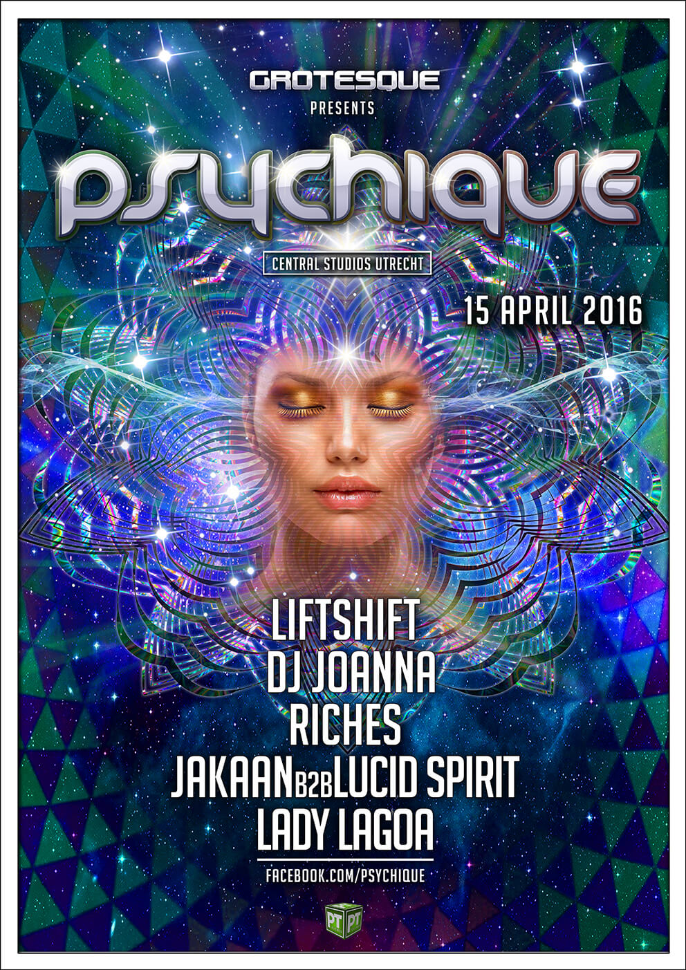 Grotesque presents Psychique at Central Studios, Utrecht, Holland on 15th of April 2016