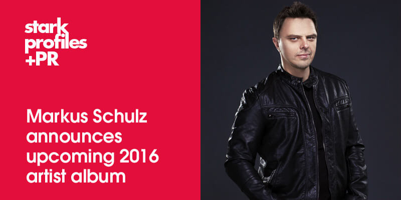Markus Schulz announces 2016 artist album