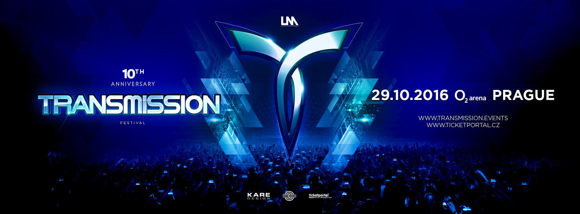 United Music Events presents Transmission Festival 2016 at O2 Arena, Prague, Czech Republic on 29th of October 2016 banner