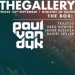 Paul van Dyk at The Gallery, Ministry of Sound, London, UK on 23rd of September 2016