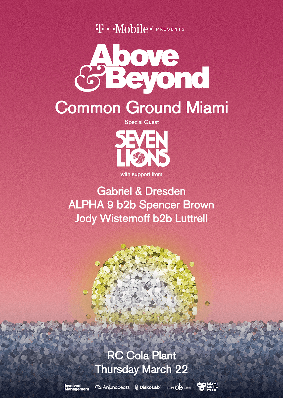 Above and Beyond presents Common Ground at RC Cola Plant, Miami, US on 22nd of March 2018 full lineup