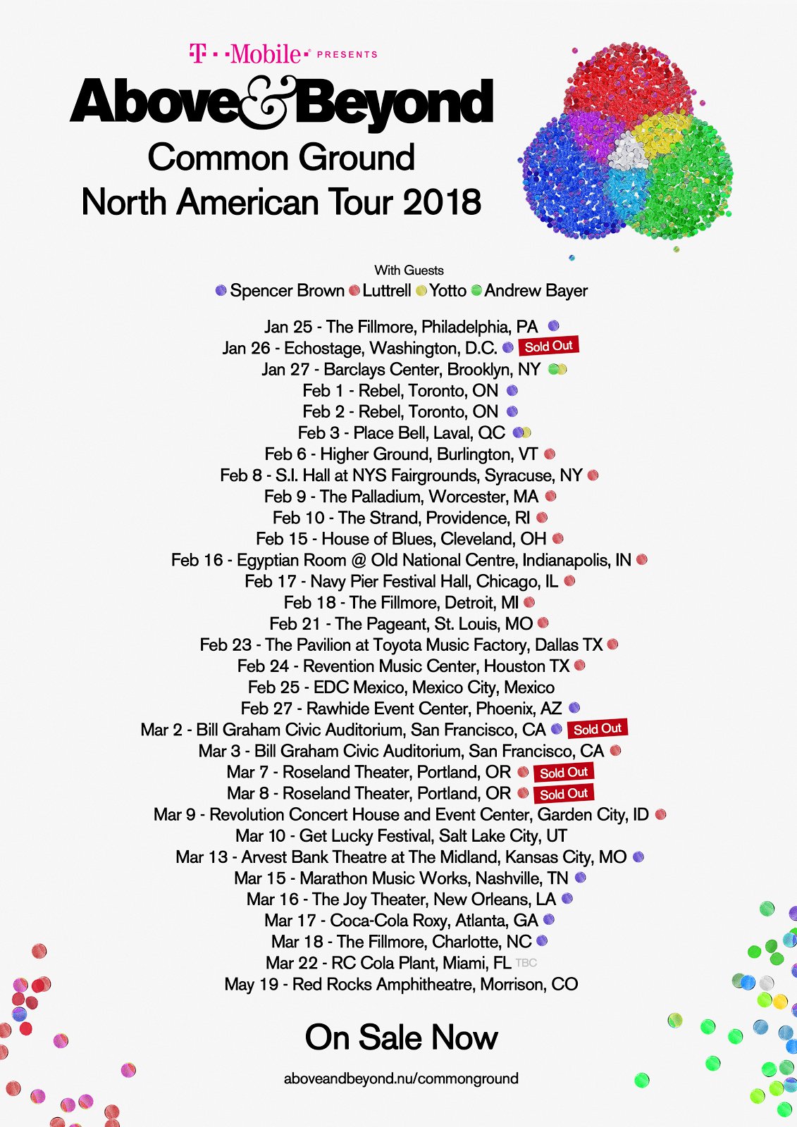 Above and Beyond Common Ground Tour dates updated