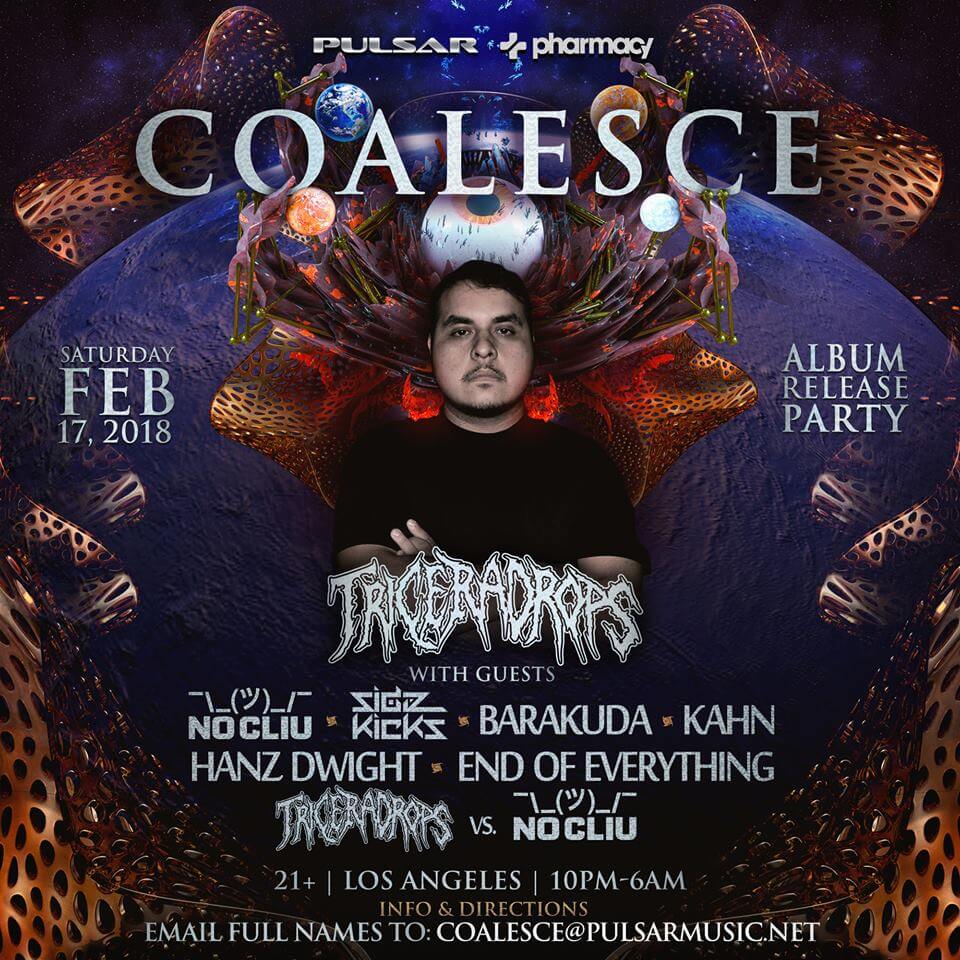 Pulsar Music presents Triceradrops Coalesce Album Release Party