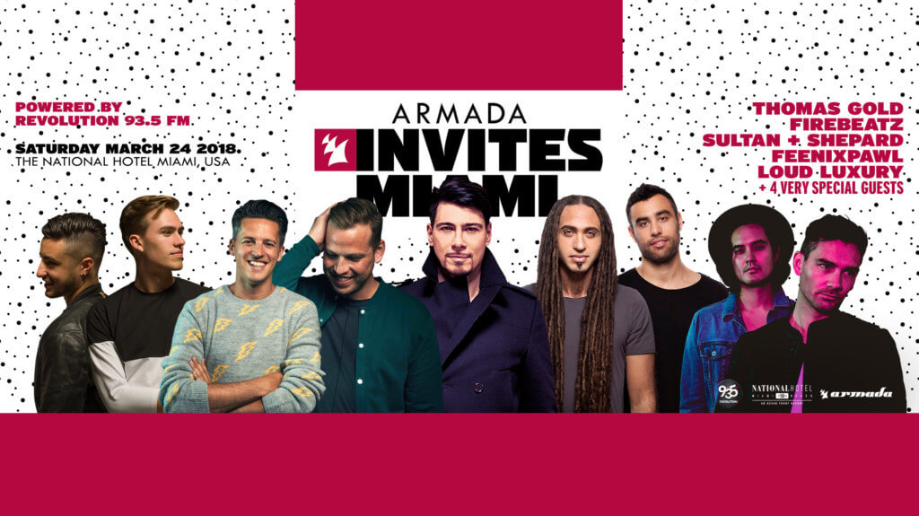 Armada Music announces star-studded line-up for Armada Invites Miami Special