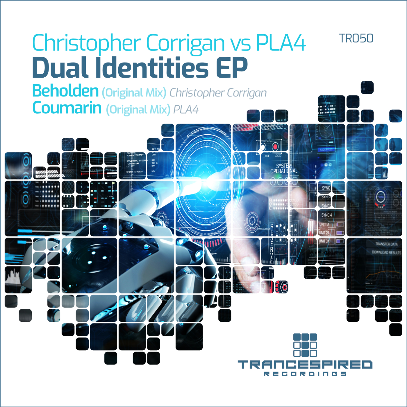 Christopher Corrigan vs PLA4 presents Dual Identities EP on Trancespired Recordings