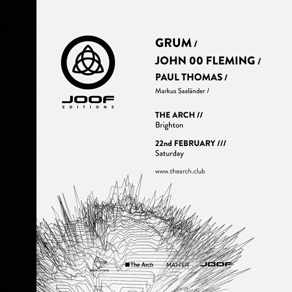 John 00 Fleming presents JOOF Editions with Grum at The Arch, Brighton, UK on 22nd of February 2020