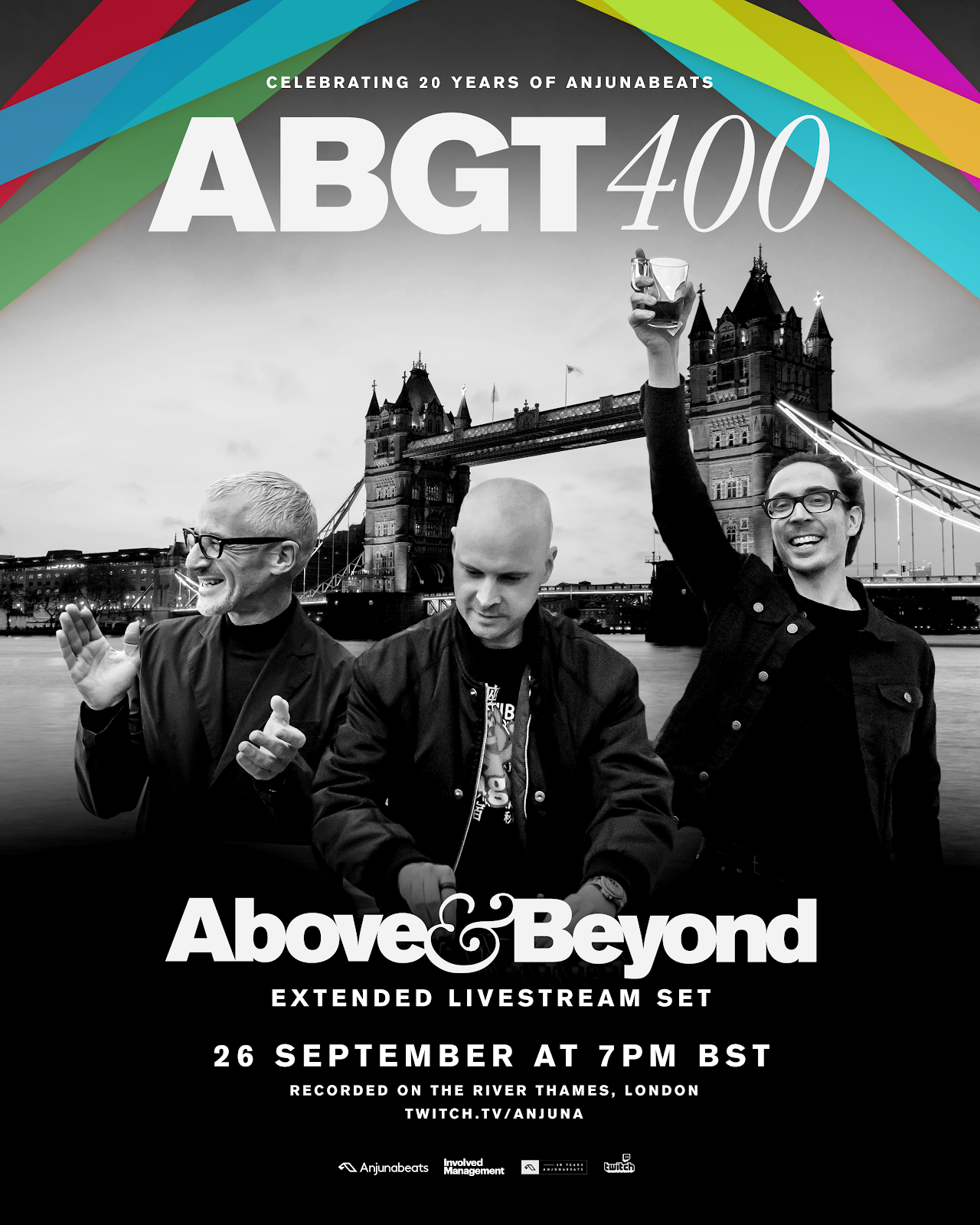 Above and Beyond presents Group Therapy 400 livestream party on Twitch on 26th of September 2020