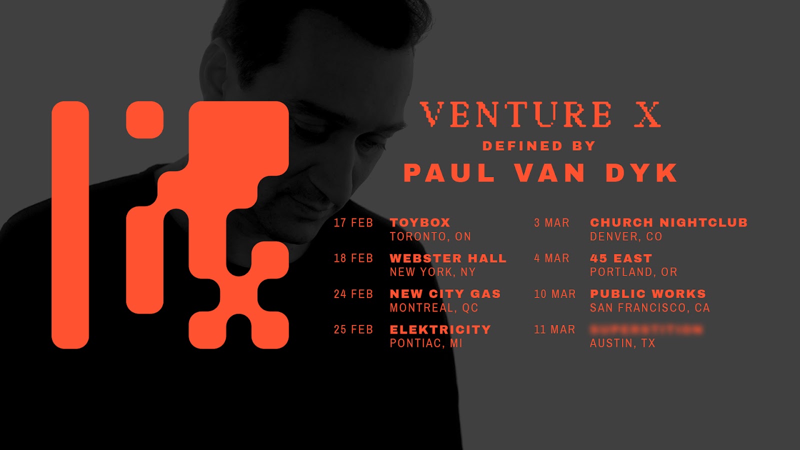 Paul van Dyk announces new VENTURE X event concept