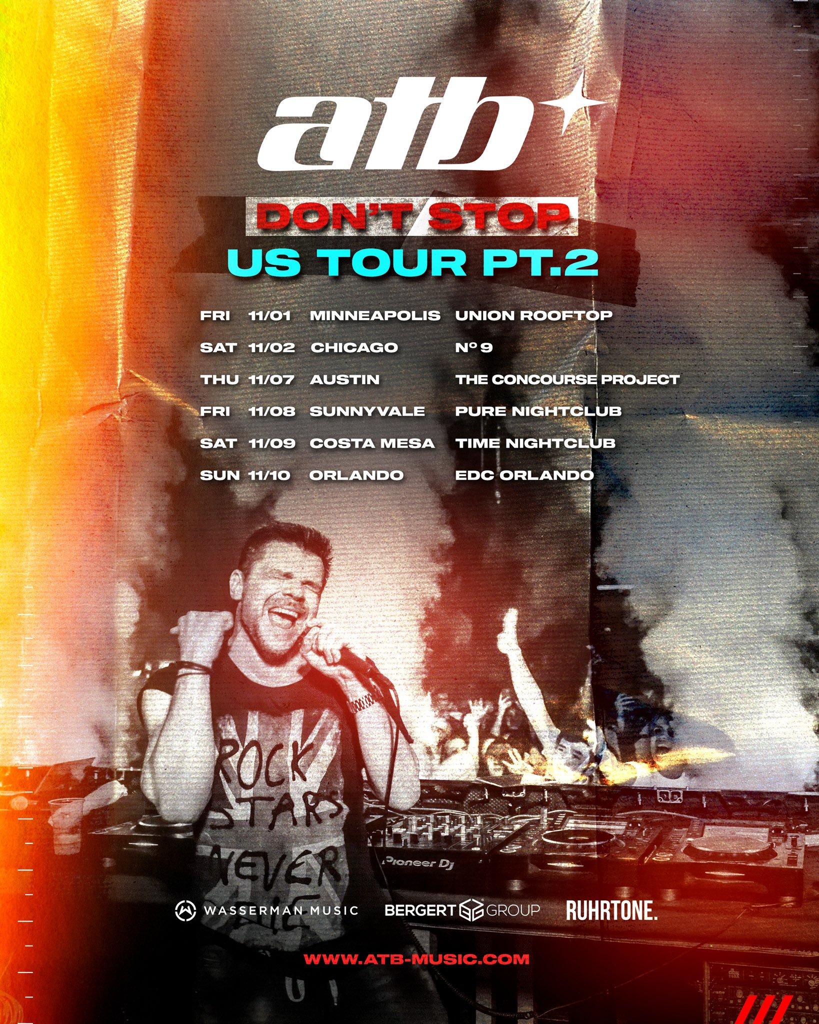 ATB launches Don’t Stop US Tour part 2