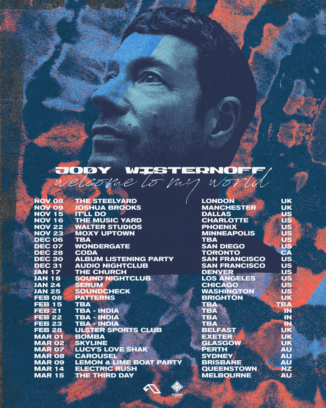 Jody Wisternoff presents Welcome To My Word Tour